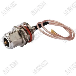 N Jack bulkhead O-ring to U.FL/IPX RG178 RF adapter Pigtail cable 15cm UFL WIFI - Picture 1 of 3