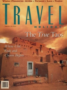 TRAVEL HOLIDAY Magazine February 1995 Taos New Mexico Laos Aruba Vermont Venice - Picture 1 of 3