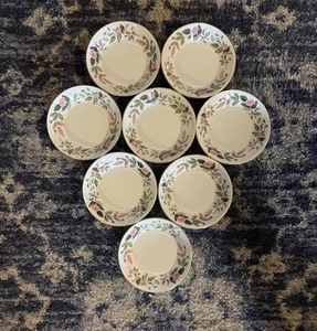 Wedgwood Hathaway Rose Bone China 8" Rimmed Soup Bowl - Set of 8 - Picture 1 of 17