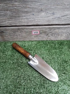 Vintage Garden Hand Trowel. Wooden Handle (#788) - Picture 1 of 8