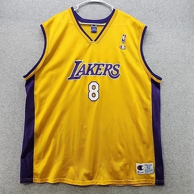 Lakers Kobe Bryant Jersey Mens XL Champion NBA Basketball Gold Size 52 - Image 1 of 4