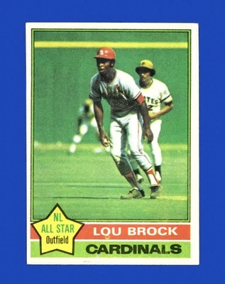 1976 Topps Set-Break # 10 Lou Brock EX-EXCELENTE ESTADO *GMCARDS* - Imagem 1 de 2