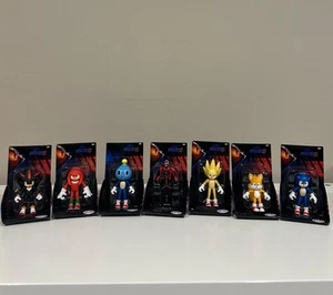 Sonic The Hedgehog 3 Movie 2.5” Figure Set Of 7 Tails Super Sonic Mascot NEW - Picture 1 of 2