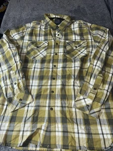 5.11 Tactical Hemd Herren Medium Druckknopfleiste kariert grau/grün weiß Workwear - Bild 1 von 8