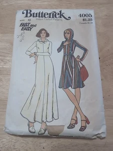 Vintage Butterick Pattern 4005 Misses' Dress Size 10 CUT - Picture 1 of 2