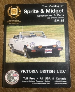Victoria British Ltd. Auto Accessories Parts Spitfire GT6 Vintage Spring 1995 - Picture 1 of 4