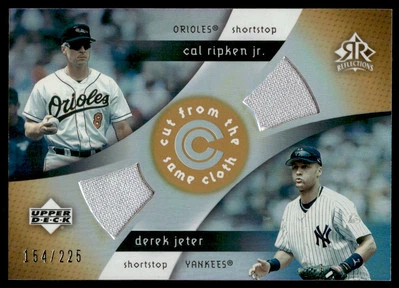 2005 Upper Deck Reflections /225 #CC-RJ Jeter / Ripken BASEBALL Yankees - Image 1 of 2