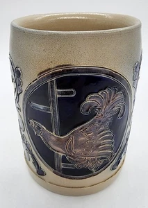 Steingut Pint Bierkrug Krähender Hahn - Bild 1 von 8