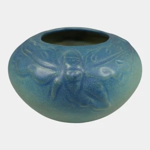 Van Briggle Late 1910s Arts And Crafts Pottery Blue Acorn Oak Leaf Vase 670 - Picture 1 of 6