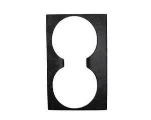 For Tesla Model Y 2025+ Matte Forge Carbon Fiber Front Cup Holder Panel Cover - Picture 1 of 4