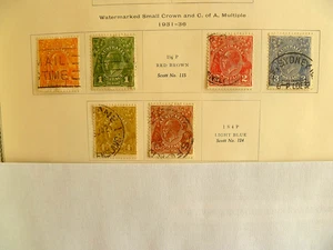 Australia, 1931-36, valuable set of 6 King George V items, see Scott # below. - Picture 1 of 1