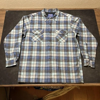 Pendleton Board Shirt Jac Mens XL Blue Gray Plaid Limited Edition Beach Boys - Image 1 of 4