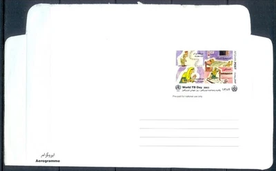 A64- Afghanistan Postal Stationary Aerogramme 2003. World Tuberculosis Day. T.B - Image 1 of 2