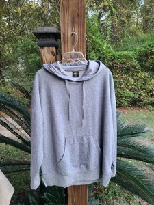 Felpa donna Athletic Works morbida con cappuccio pullover grigio taglia XL (16-18) ecc. condizioni - Foto 1 di 7
