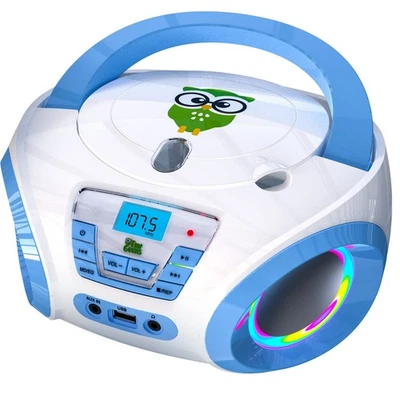 Tunes Kids CD Player für Kinder - NEU - UKW-Radio - Inklusive Batterien - Bla... - Bild 1 von 4
