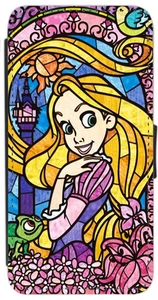 FUNDA FUNDA TELÉFONO RAPUNZEL PRINCESA MOSAICO PARA IPHONE/PIXEL/GALAXY ABATIBLE/CARTERA - Imagen 1 de 9