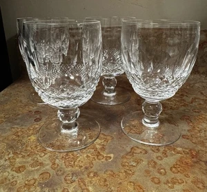 Set of 4 Waterford Crystal Water Goblets Colleen Short Stem VTG EUC 5.25” 8 Oz - Picture 1 of 5