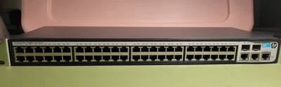 HP HPE 1910-48 10/100 Mbps Ethernet Switch JG540A With Power Chord - Image 1 of 4