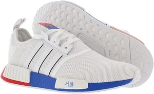 adidas Originals NMD R1 Mens Casual Running Shoe Fy1163 White/Black/Blue-Seoul - Picture 1 of 7