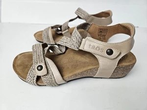 Taos Universe Camel Sandalen Leder Z-Riemen Damen Größe 38 W US 7 - 7,5 - Bild 1 von 8
