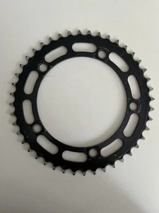 PIGNONE CORONA OLD SCHOOL '80 BMX SHIMANO TOURNEY DURA ACE 44T NERO 130 BCD - Foto 1 di 3