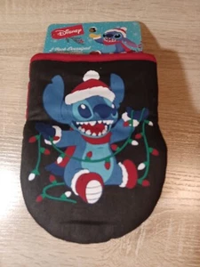Disney Santa Stitch Holiday Lights 2pack Oversized Mini Mitts Pot Holders NEW BB - Picture 1 of 3