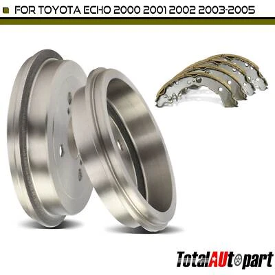 制动鼓 + 陶瓷制动鞋适用于丰田 Echo 2000 2001 2002 2003 - 2005 后 — 第 1/4 张图片