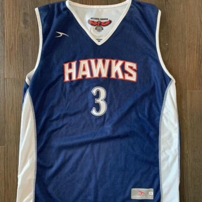 Atlanta Hawks Reversible Practice Jersey #3 Size Adult Medium Navy/White - Image 1 of 4