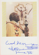 Desmond Tutu --- oryginalny podpisany - A3#14a