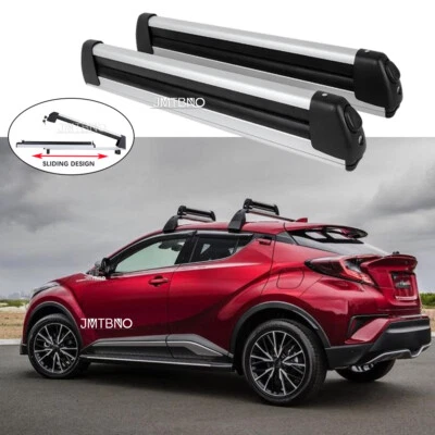 2 portaequipajes de techo para esquí snowboard con bloqueo para Toyota C-HR 2018-2022 Foto 1 de 4
