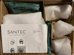 Luxury Brand Santec 2531YC56-TM Crystal Lear Pressure Balance Shower Trim, New! - Picture 1 of 4
