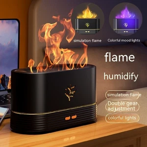 Flamme Luftbefeuchter USB Smart Timing LED Elektro Aroma Diffusor Simulation Feu - Bild 1 von 12