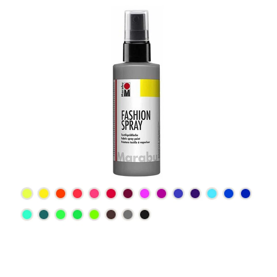 Marabu Fashion Spray Textilsprühfarbe 100ml, 22 Farben zur Auswahl - Bild 1 von 1