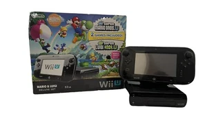 Nintendo Wii U Mario & Luigi Deluxe Set 32 GB Negro Sistema Portátil Caja Completa - Imagen 1 de 11