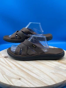 Teva Pantolette Sandale Voya 1102515 Herren Gr. 12US/EU45,5 Braun Leder Kreuzriemen - Bild 1 von 9