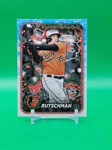 2024 Topps Holiday Adley Rutschman #H194 Image Variation Santa Hat SP Orioles - Picture 1 of 2