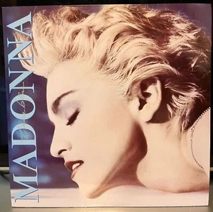 Original Hong Kong 1986 Limited Edition Clear VINYL Madonna True Blue POSTER - Imagen 1 de 9