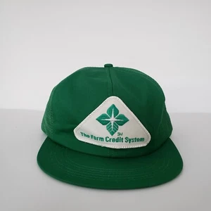 K Brand Farm Credit Patch & Mesh Vintage Snapback Green Trucker Hat L@@k*! - Picture 1 of 6