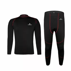 Set Johns Lungo Inverno Intimo Donna/Uomo Ciclismo Base Termica Strato - Foto 1 di 8