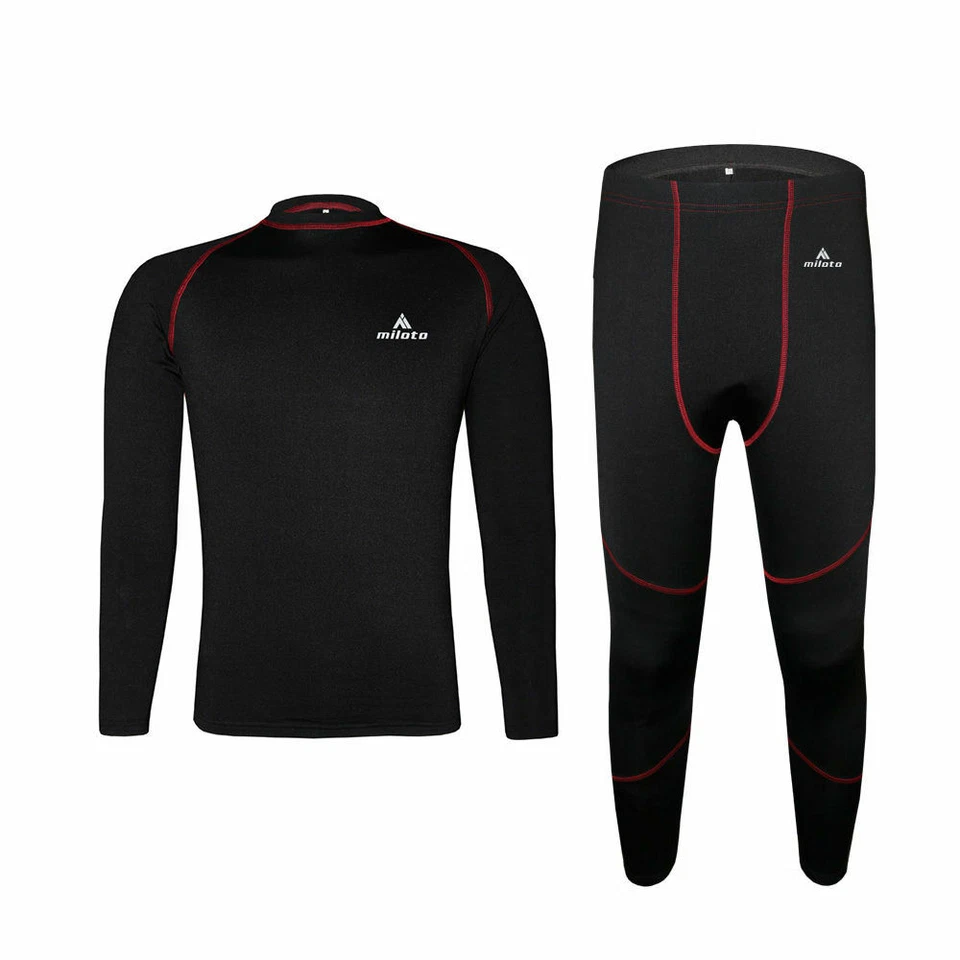Winter Long Johns Set Women's / Men's Cycling Thermal Base Layer Underwear - Image 1 of 4