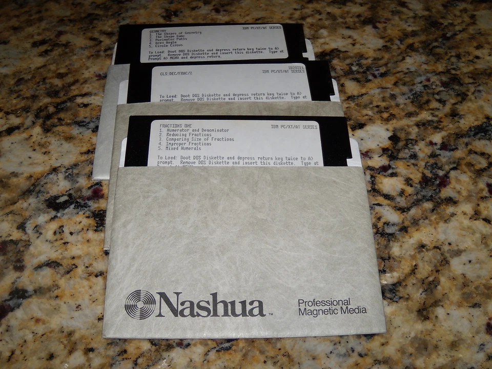 Geometry, CLS: DEC/Frac% & Fractions One - on 5.25" floppy disks IBM/XT/AT - Image 1 of 1