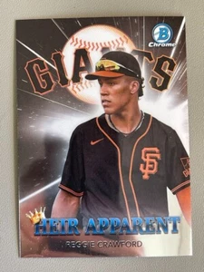 Reggie Crawford 2022 Bowman Entwurf Chrom Erbe Scheinbar San Francisco Giants HA-6 - Bild 1 von 2