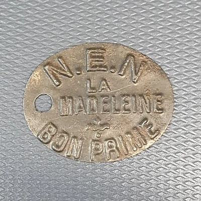 ANCIEN JETON N.E.N LA MADELEINE BON PRIME #72 - Photo 1/2