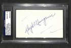 Lloyd Mangrum US Army WWII & Golf HOF "1946 US Open Winner" SIGNED 3x5 PSA/DNA