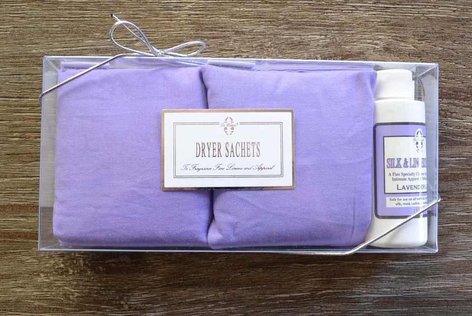 2-Pack Le Blanc Lavender Lady Laundry Dryer Sachets. Two Pack + Specialty Wash