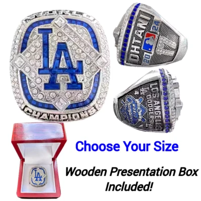LOS ANGELES DODGERS 2024 World Series Championship Ring (Shohei Ohtani) w/Box - Image 1 of 4