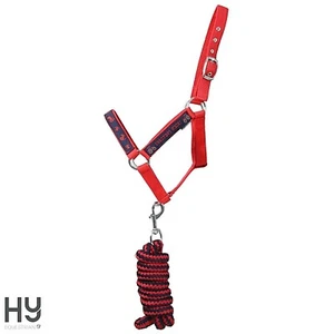 Head Collar and Lead Rope Set   Tractors Rock by Hy Equestrian  Fully Adjustable - Picture 1 of 12