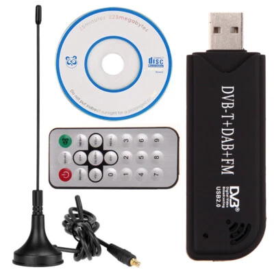 USB2.0 Digital DVB-T SDR+DAB+FM HDTV TV Tuner Receiver Stick HE RTL2832U+FC0012 - Image 1 of 4