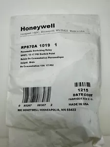 HONEYWELL PNEUMATISCHES SCHALTRELAIS 13-17 PSI SPDT RP670A1019 - Bild 1 von 3