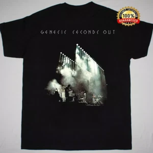 Camiseta negra Genesis Band Seconds Out Album talla completa S-5XL - Imagen 1 de 3